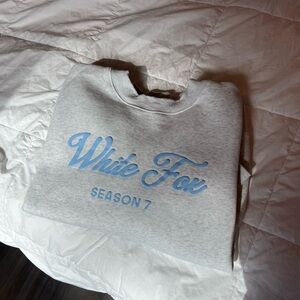 White Fox Gray Sweatshirt